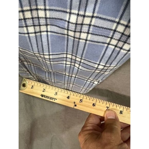 Hollister Pants Womens Medium Blue Plaid StretchChino Casual‎ Ladies 28x27. - Picture 9 of 10